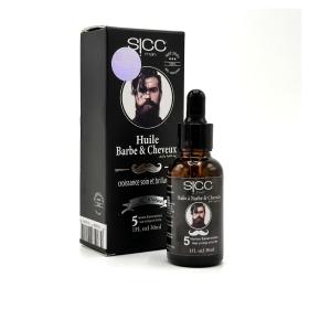 Huile Barbe et Cheveux - Croissance, Soin &amp; Brillance